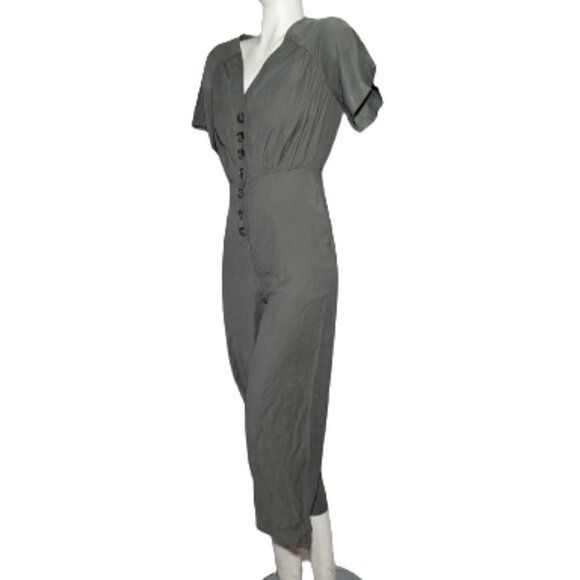 L'Academie Lissa Olivine Green Jumpsuit Romper Olive Green XXS NEW NWT - Picture 2 of 7